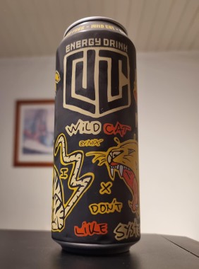 Picture of an energy drink called CULT Wild cat