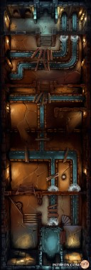 old fantasy style sewers, view from above