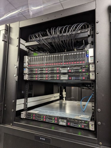 14u server rack in Nebraska with old ass servers
