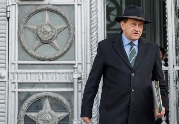 German ambassador to Russia Alexander Graf Lambsdorff leaves the Russian Foreign Ministry in Moscow in March 2024 [File: Maxim Shemetov/Reuters]
© Provided by Al Jazeera