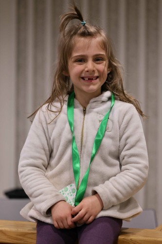 A young girl attending LibrePlanet 2024.