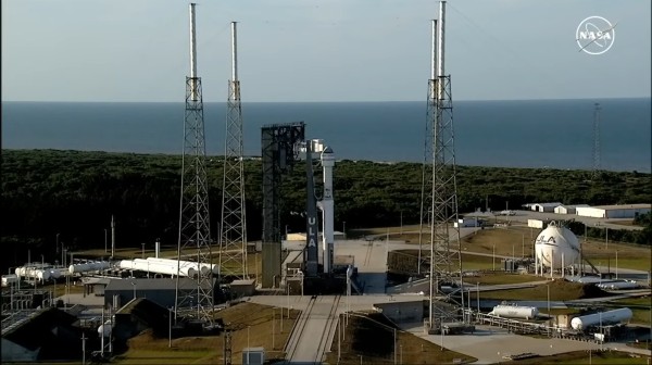 ULA Atlas V rocket on the launch pad