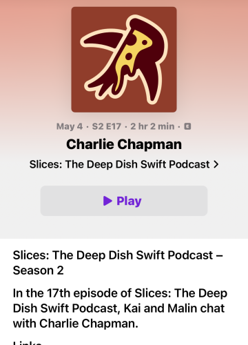 The podcast episode of slices starring Charlie Chapman