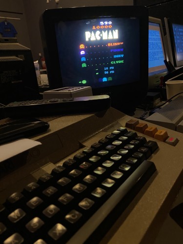 Pac-Man running on Atari XL.