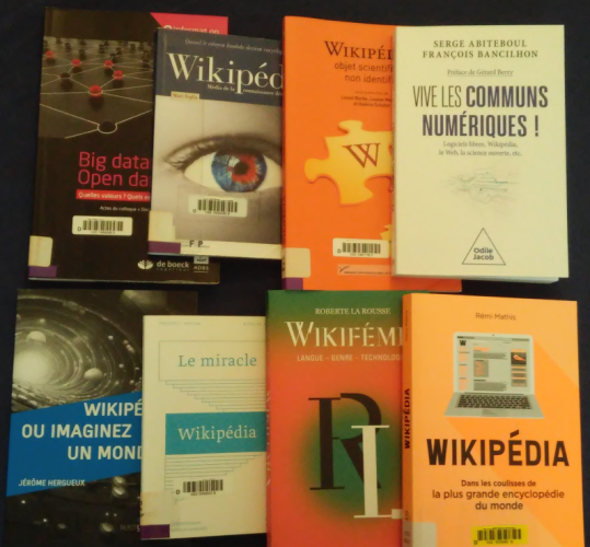 Ensemble de 8 livres sur Wikipédia : Big data et open data, Vive les communs numériques, Wikifémia, Le miracle Wikipédia, Wikipédia ou imaginez un monde
