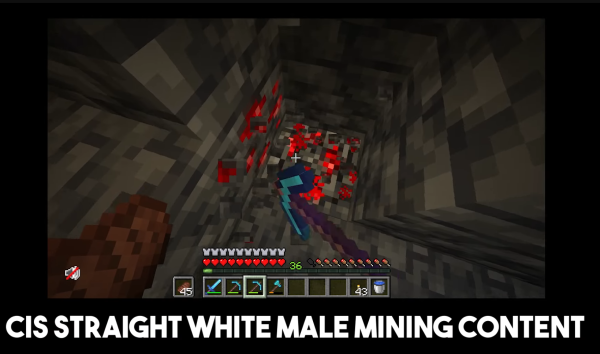 cis straight white male mining content