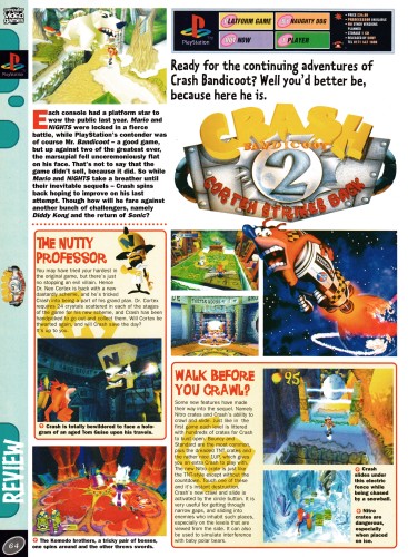 Review for Crash Bandicoot 2 Cortex Strikes Back on PSone from CVG 194 - January 1998 (UK)

score: 3/5