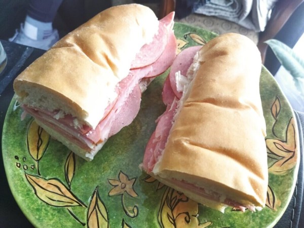 Feeling very sad, so it was time for a massive cold cuts sub