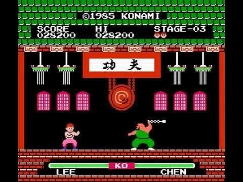 Print do jogo Yie Ar Kung Fu para Nintendo