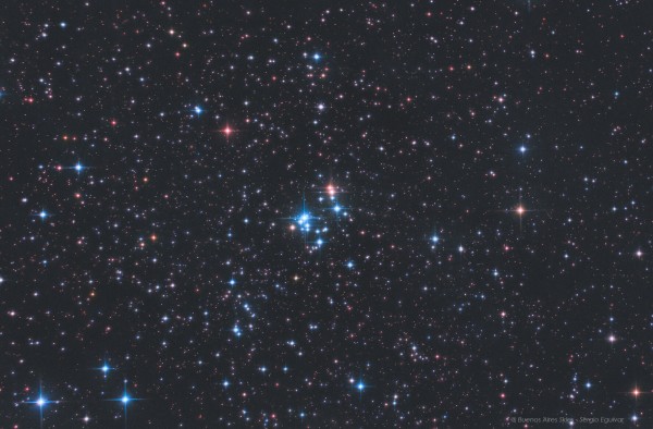 Star cluster appearing to spell out the numerals "37".
