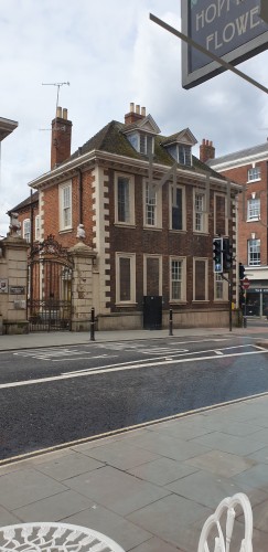 A Georgian building in the centre of Worcester City, Worcestershire