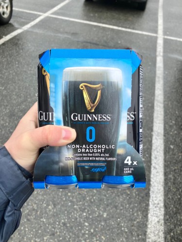 Box of non-alcoholic Guinness 