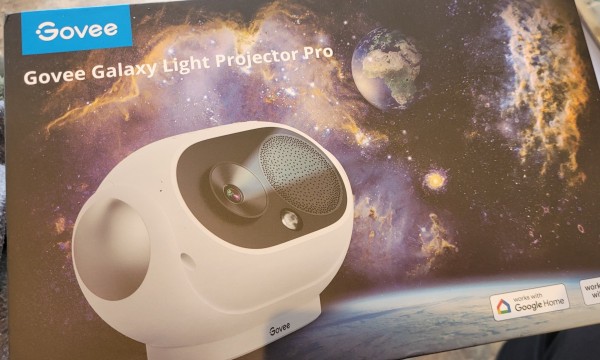The box for our new Govee galaxy light projector.