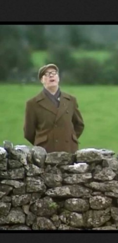 From Father Ted ... farmer on the other side of a stone wall ... calling "So, I hear you have the decorator in, Robert!"