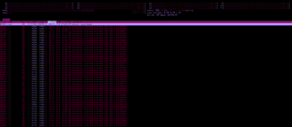 pleroma attempting to open a million connections to postgres, filling up the htop buffer and maxing out all 12 of my CPU cores