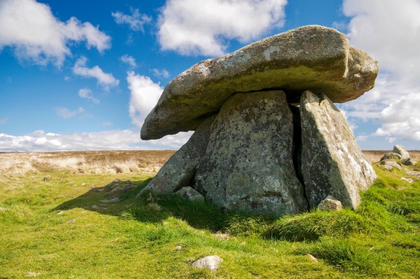 A Neolithic granite stone structure which closely resembles a mushroom shape