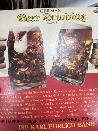 Vinyl cover of “German Beer Drinking Songs”.