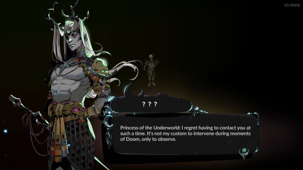 screenshot of a new character whose name shows as ??? and looks like a pale grey-skinned androgynous male with antlers(?)