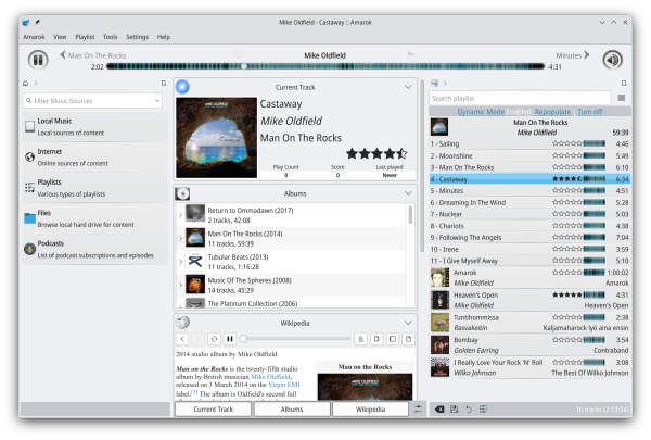 KDE Amarok 3.0 "Castaway" screenshot 