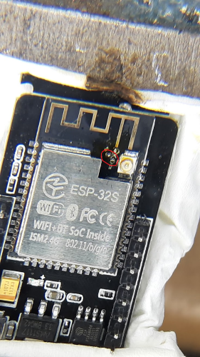esp32cam single board computer closeup