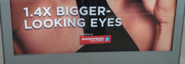 1.4x bigger-looking eyes

Now available at Shoppers Drug Mart