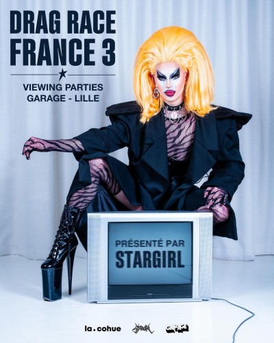 Affiche de présentation des viewings animées par Stargirl à Garage en partenariat avec La Cohue. Affiche issue du compte Instagram de Stargirl.