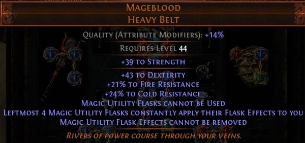 A 4-flask Mageblood. The rolls are pretty decent!