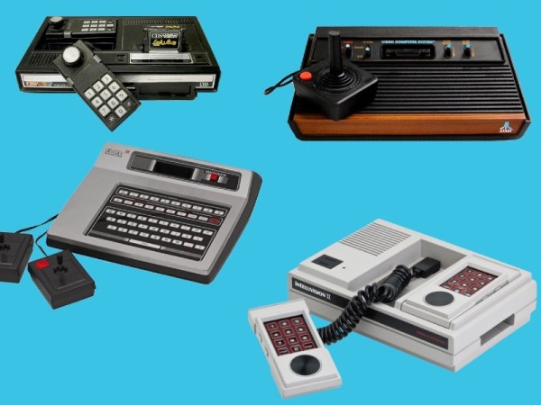 Consoles Colecovision, Atari, Odyssey 2 e Intellivision II