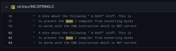 	 *  A note about the following " & 0xFF" stuff. This is
	 *  to prevent the damn C compiler from converting bytes
	 *  to words with the CBW instruction which is NOT correct
