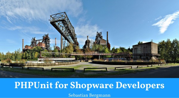 Cover slide for "PHPUnit for Showare Developers" presentation
