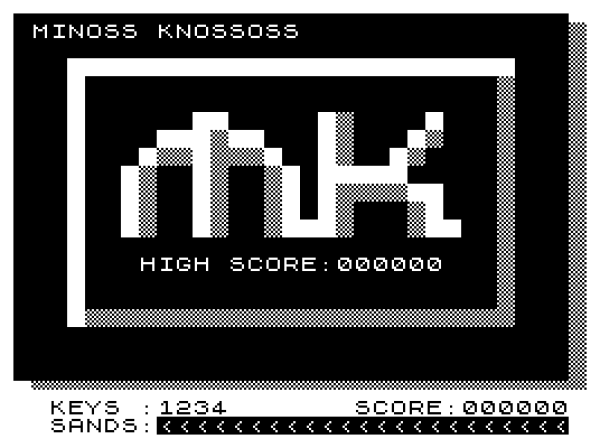 Screenshot of Minoss Knossoss the ZX81 Game