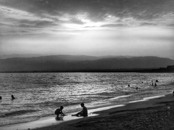 Playa de la Fabriquilla. Cabo de Gata. 02/08/2017. En blanco y negro.