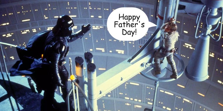 Luke and Vader Happy Father's Day