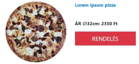 pizza with the name: lorem ipsum