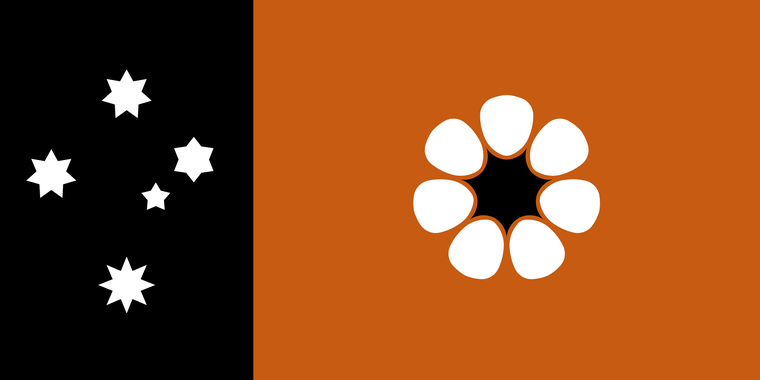 The flag of the Northern Territory of Australia.