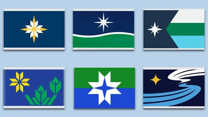 The 6 finalists for Minnesota's new state flag