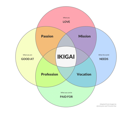 Ikigai is a Japanese concept that, roughly, can be translated as “a reason for being”.