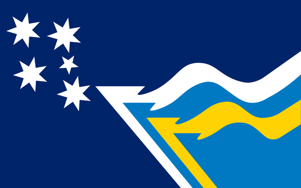 The flag of the Flag Society of Australia.