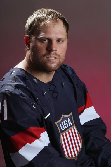 A photo of Phil Kessell in a Team USA jersey.