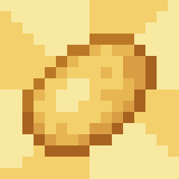 A pixel art potato.