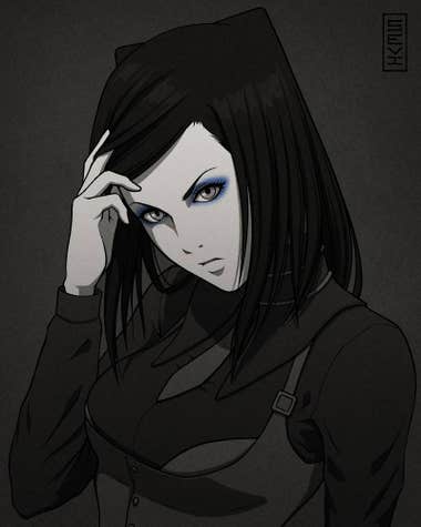 A drawing of Re-L Mayer of Ergo Proxy