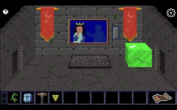 Screen capture of the game showing a castle interior.