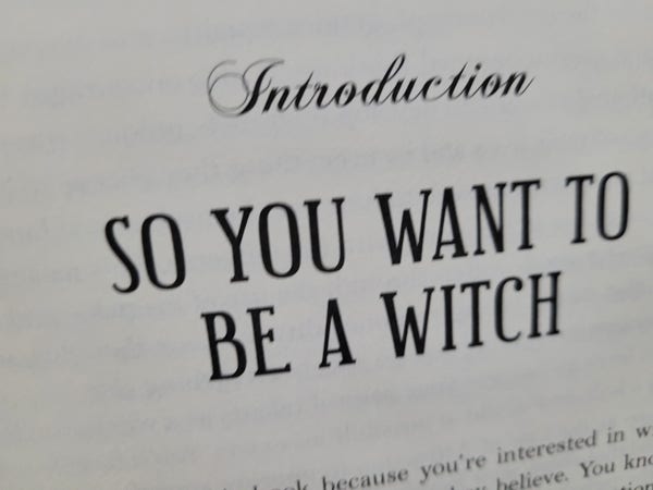 Page "So You Want To Be A Witch"