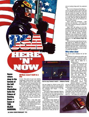 Feature titled: USA Here 'N' Now  from Sega Force 2 - February 1992 (UK)