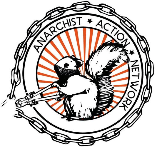 Anarchist Squirrel Sticker 
