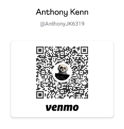 Venmo scan code for @AnthonyJK6319 (https://venmo.com/u/AnthonyJK6319)