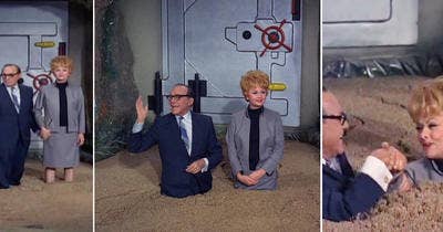 Quicksand scenes from an episode of Here's Lucy with Jack Benny & Lucille Ball
