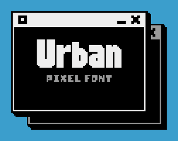 Pixel Font - URBAN (cover)