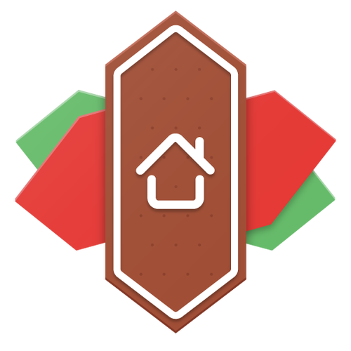 A gingerbread variant of the Nova Launcher Android app icon.