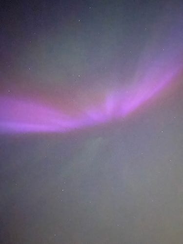 aurora borealis (purple). 